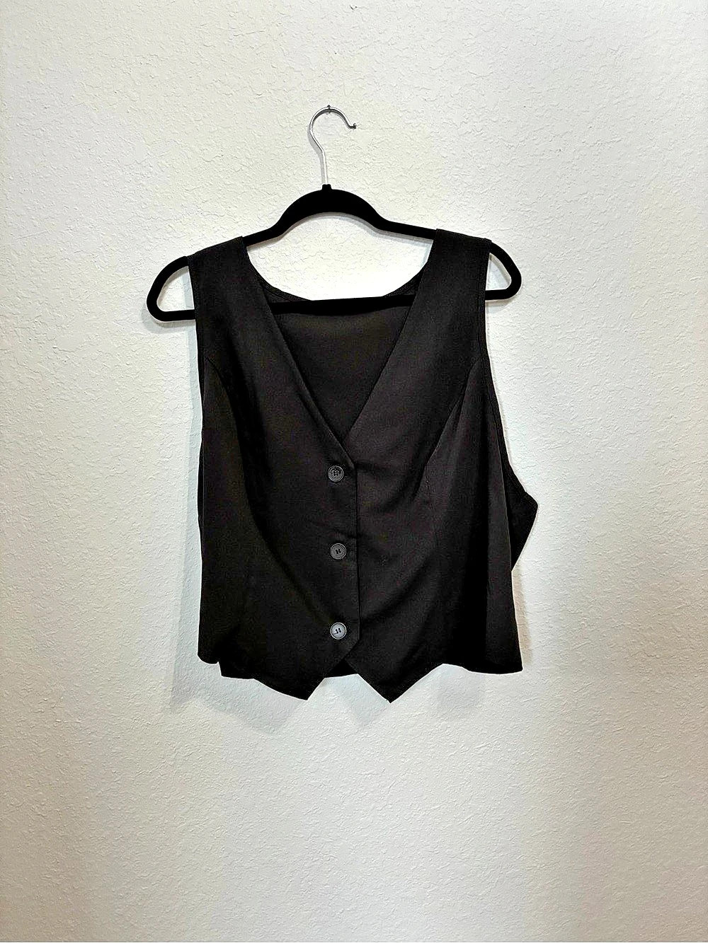 SHEIN Curve Black Vest Tank Top Size 2XL New without tags Never Worn
